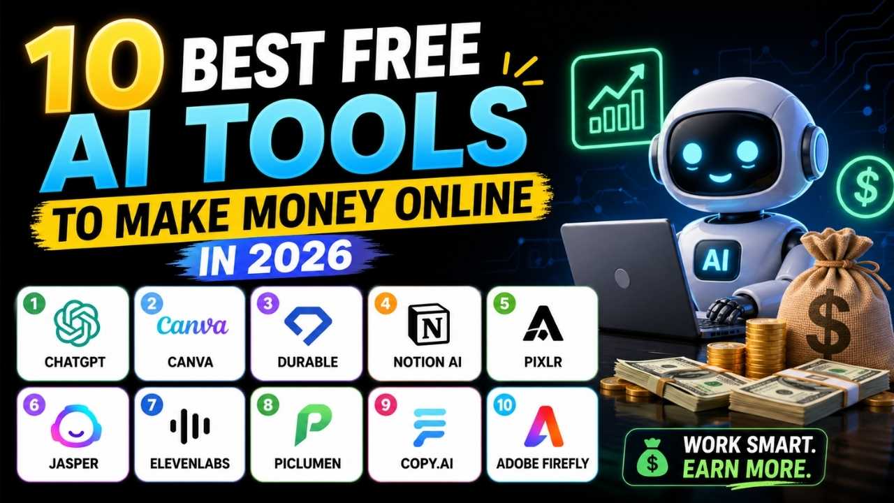 10 Best Free AI Tools to Make Money Online in 2026