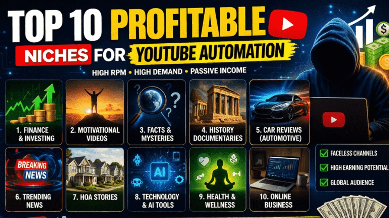 Top 10 Profitable Niches for YouTube Automation in 2026